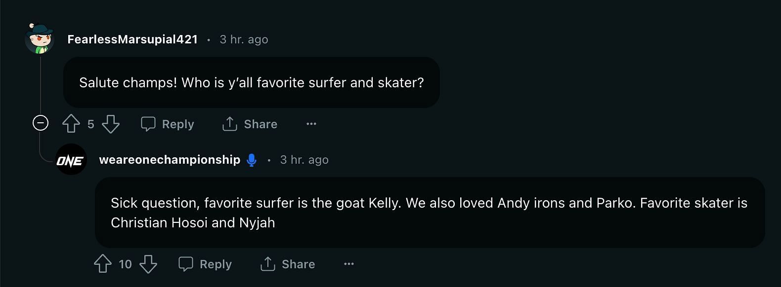Screenshot from the Ruotolo brothers' Reddit: AMA